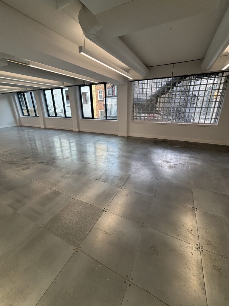 London Dilaps team carrying out a dilapidations site survey in Canary Wharf