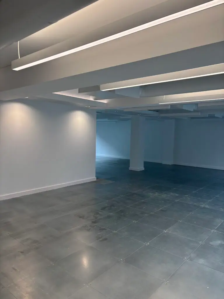 Completed office dilapidations works in City of London ready for landlord inspection